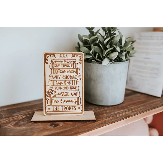 The Tropes Tarot Shelf Sign